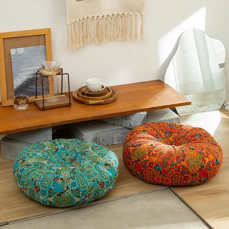 Bohemian Round Floor Seat Cushions