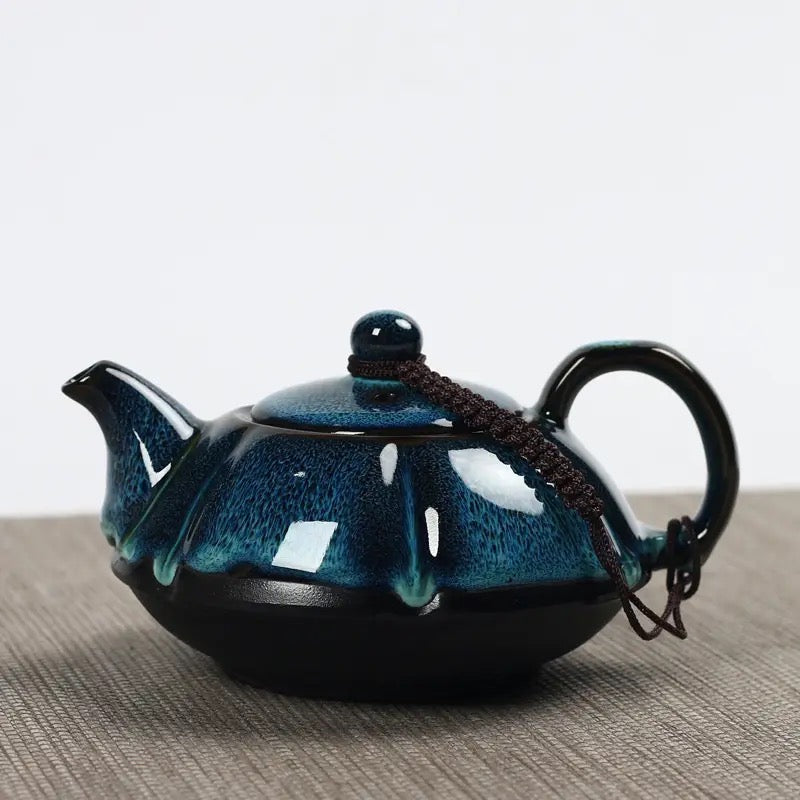 Blue Handmade kettle Chinese teapot
