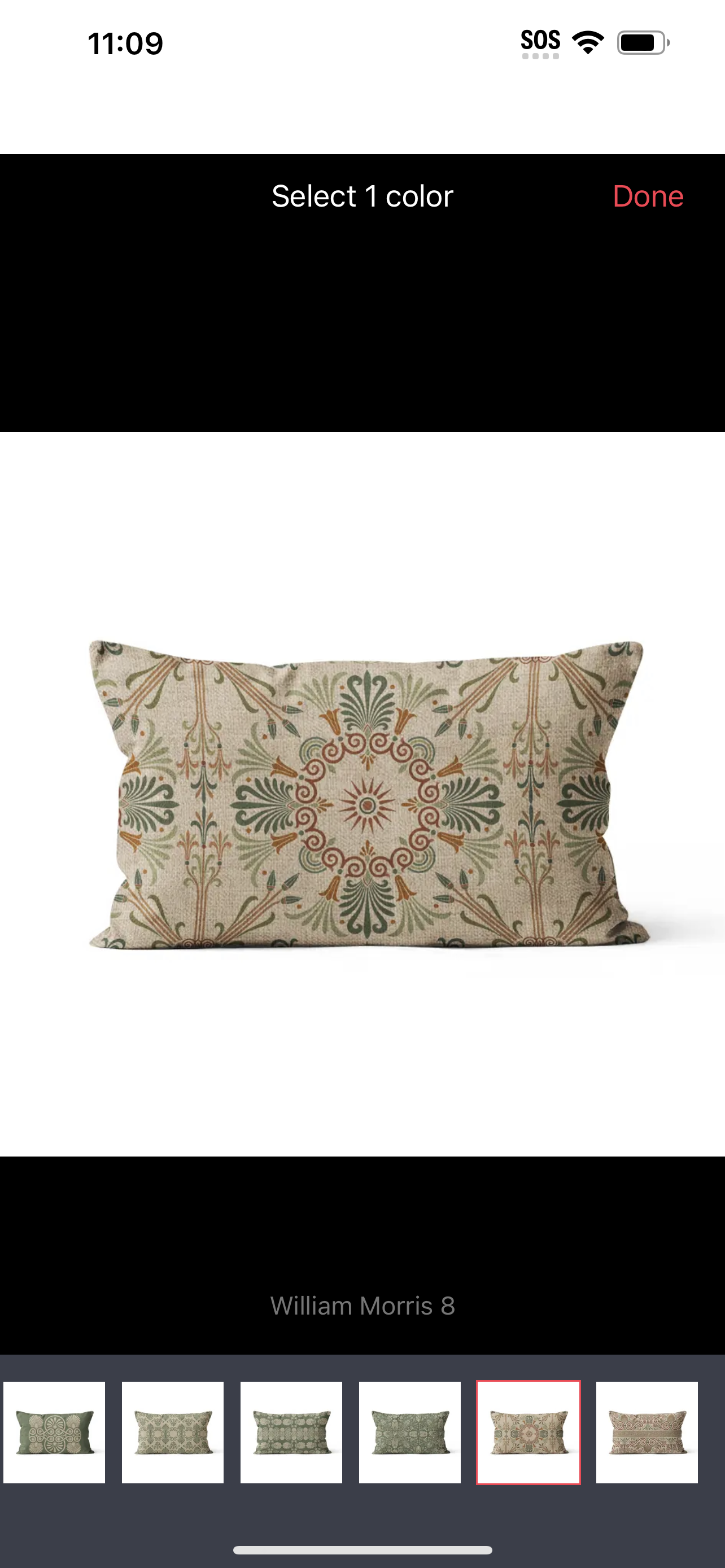 Boho New Scandinavian William Morris Cushion Cover