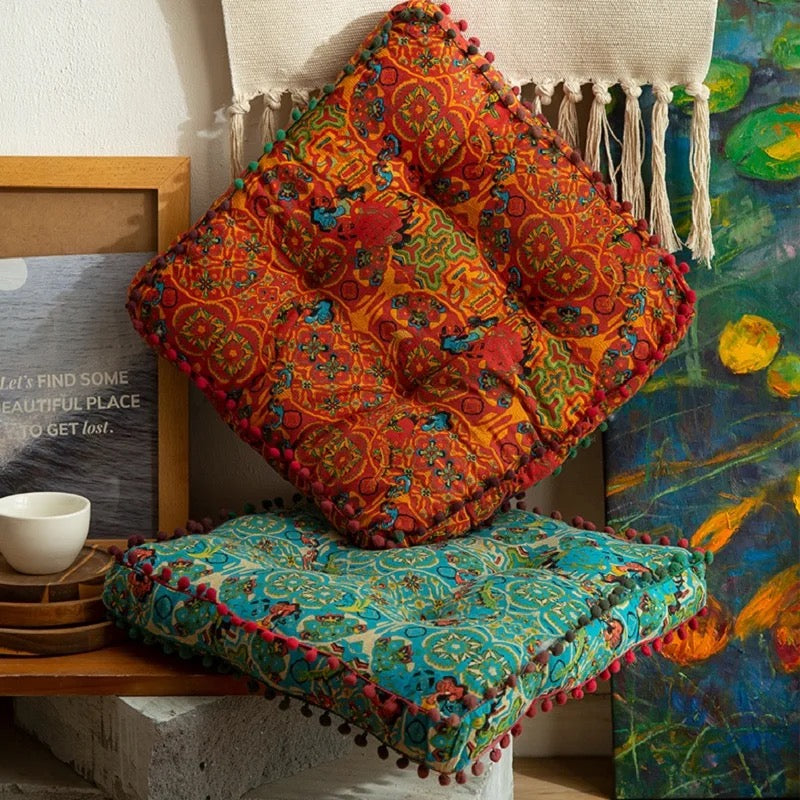 Bohemian Round Square Floor Seat Cushions