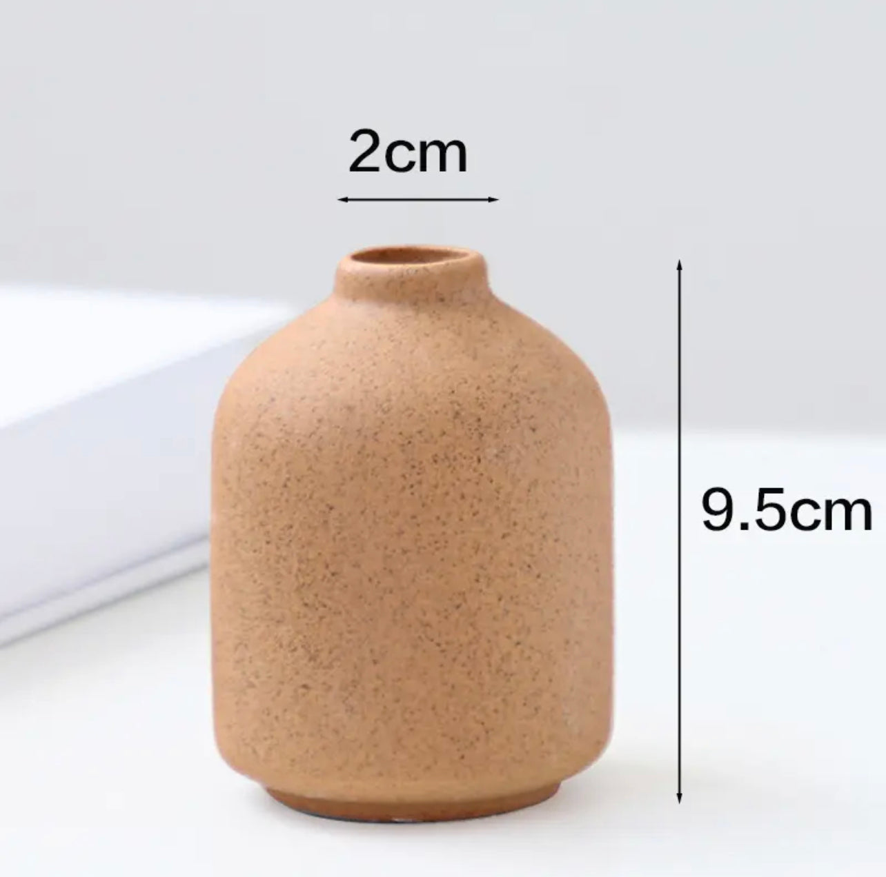 Brown Nordic Style Home Decor Ceramic Vase Desk Decoration