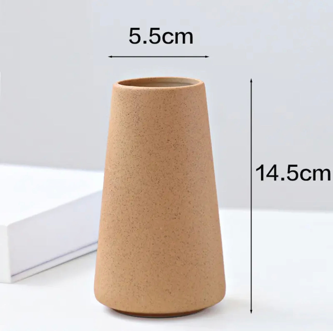 Brown Nordic Style Home Decor Ceramic Vase Desk Decoration