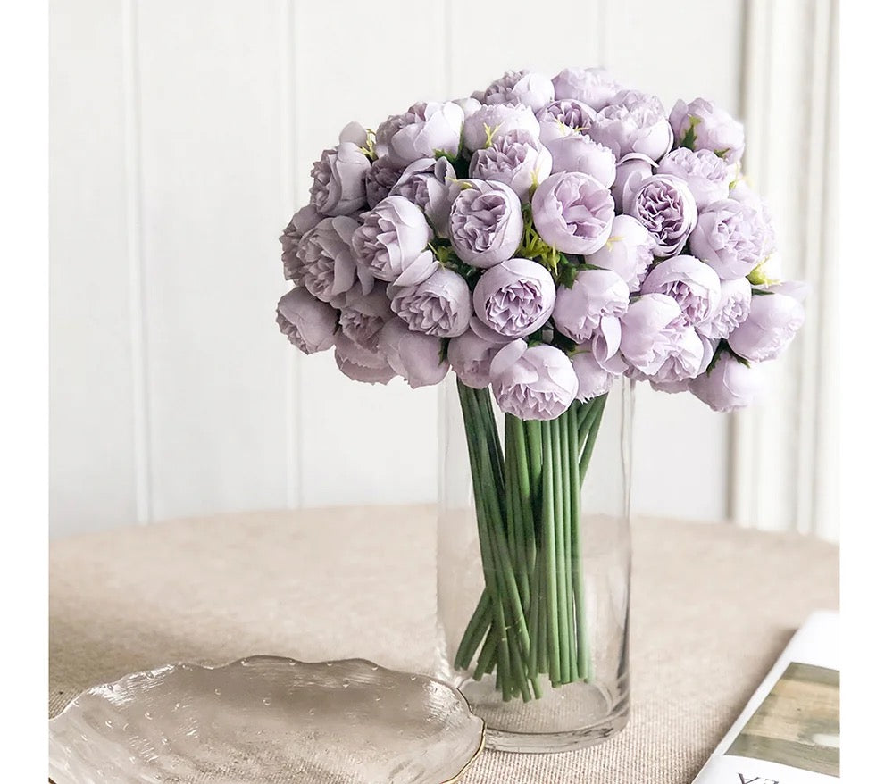 Silk Flowers Peony Artificial Flowers Rose Bouquet