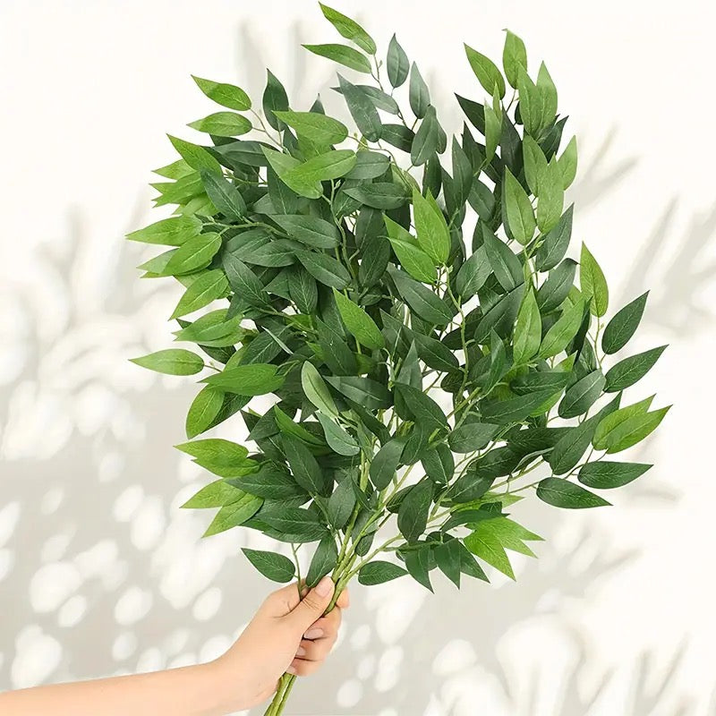 3pcs Artificial Leaves Bouquet Fake Willow Branches