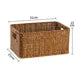 Multi-Purpose Storage Basket for Home and Cabinet Organization - Wicker-like Handwoven Basket with Handles