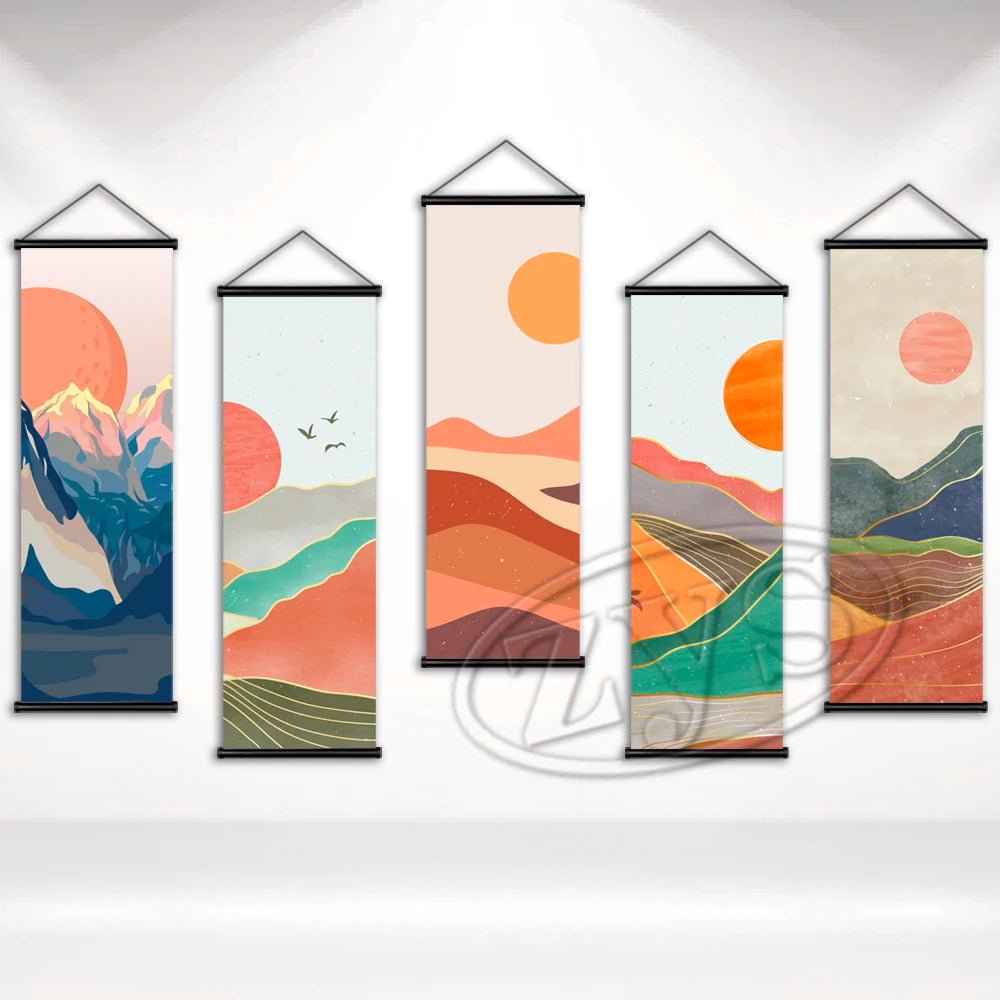 Wall Art Nature Picture HD Print Mountain Hanging Scrolls Canvas Painting Poster Modular Living Room Home Decor Christmas Gift