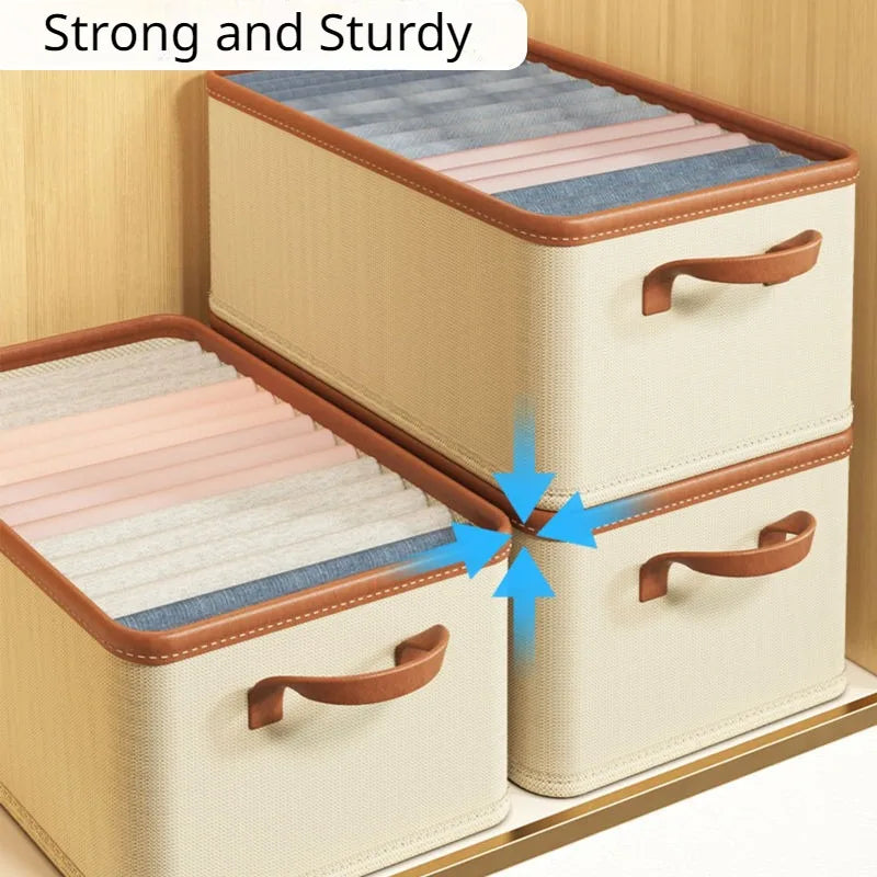 Household Clothing Storage Box Wardrobe Dustproof Storage Box Foldable Bedroom Clothing Storage Organizador