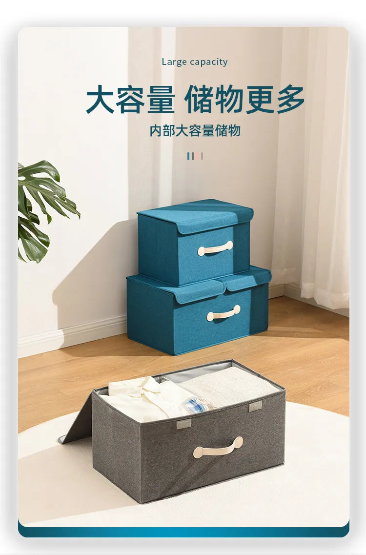 Fold Non Woven Fabric Storage Box Gray Home Supplies Clothing Underwear Sock And Kid Toy Storage Organizer Cosmetics