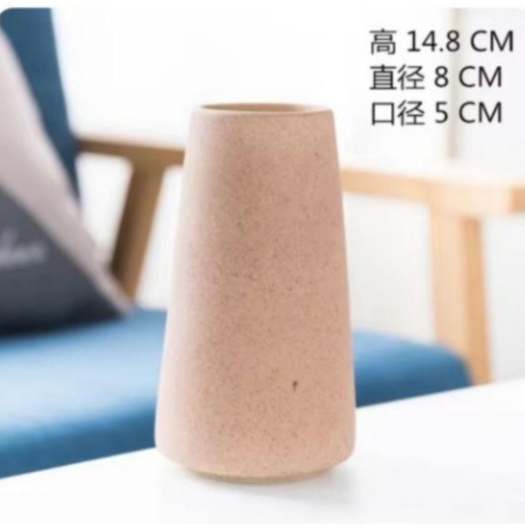 White Nordic Style Home Decor Ceramic Vase Desk Decoration