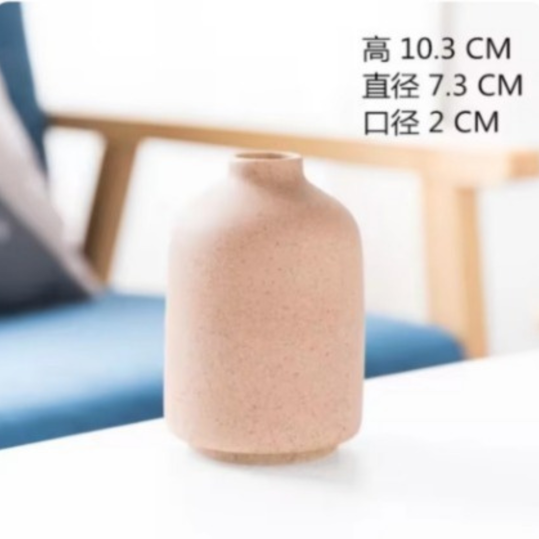 White Nordic Style Home Decor Ceramic Vase Desk Decoration