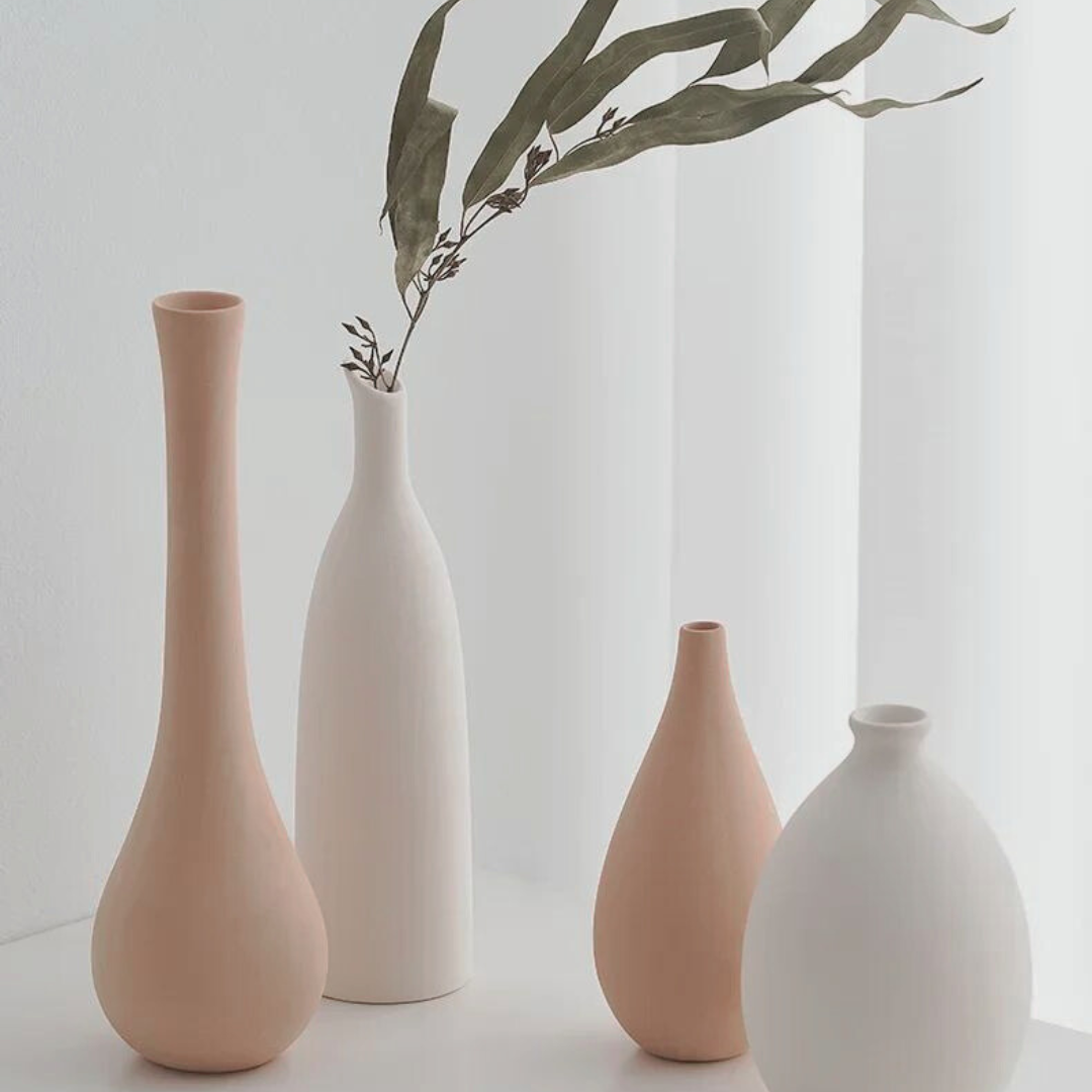 White Ceramic Vase Living Room Decoration