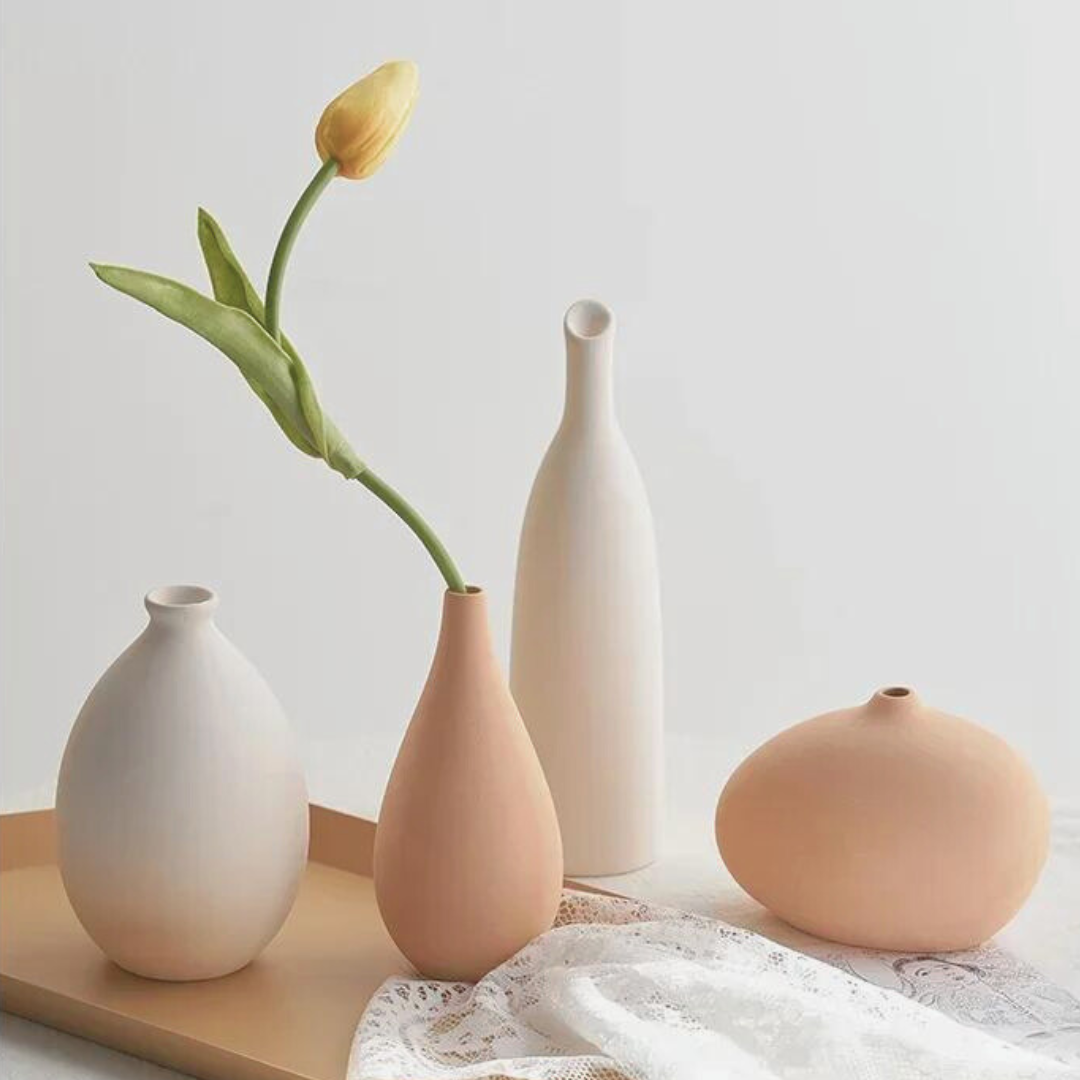 White Ceramic Vase Living Room Decoration
