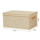 Thick folding storage box with lid Fabric Box Storage Clothes Organizer Cabinets With Lid Wardrobe Clothes Storage Organizers