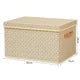 Thick folding storage box with lid Fabric Box Storage Clothes Organizer Cabinets With Lid Wardrobe Clothes Storage Organizers
