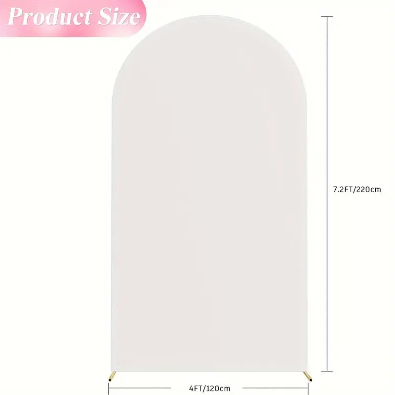 Backdrop Rental - with White Silk Cover - Easy To Go - Large & Wide to go with any decor backdrop