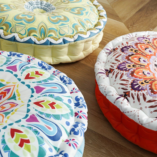Plush Round Cushion with Filler, Comfortable and Versatile