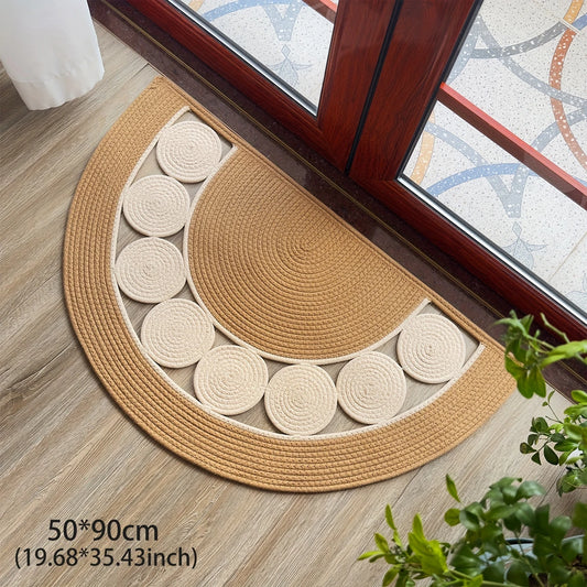 Spring Boho Hand Linen Half round Fried Dough-