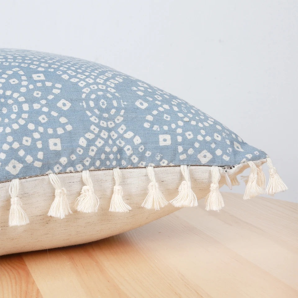 1Pc Light Blue Geometric Printed Throw Pillow Covers