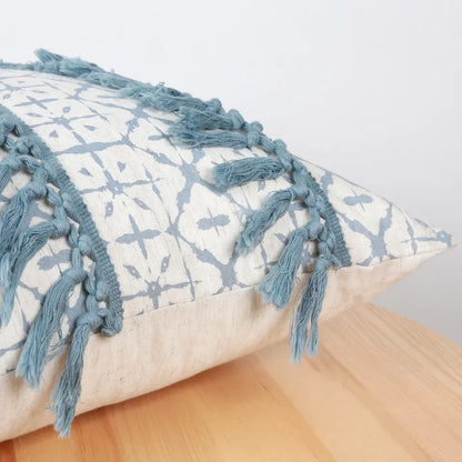 1Pc Light Blue Geometric Printed Throw Pillow Covers