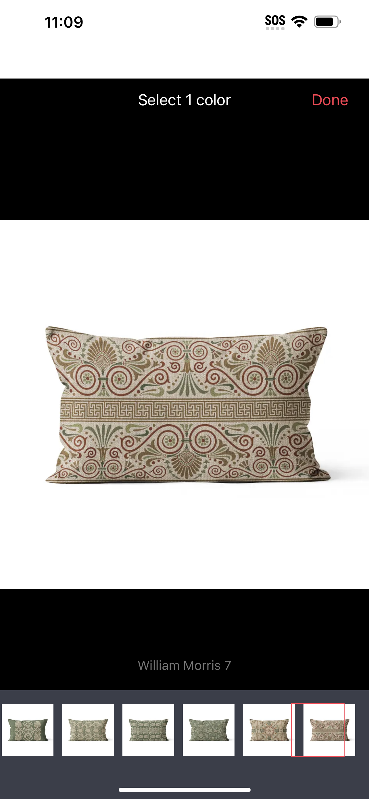 Boho New Scandinavian William Morris Cushion Cover