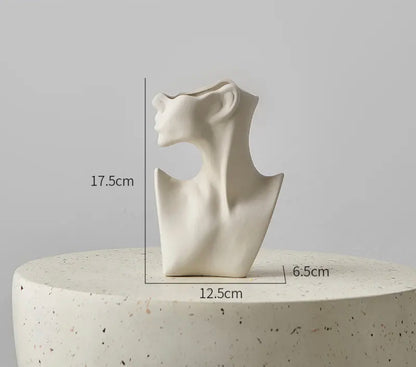 Art Home Decoration Luxury Human Face Vase Desk Accessories Sculptures & Figurines