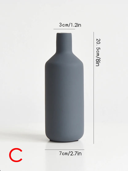 Dark Grey Living Room Decoration Vases for Home Decor