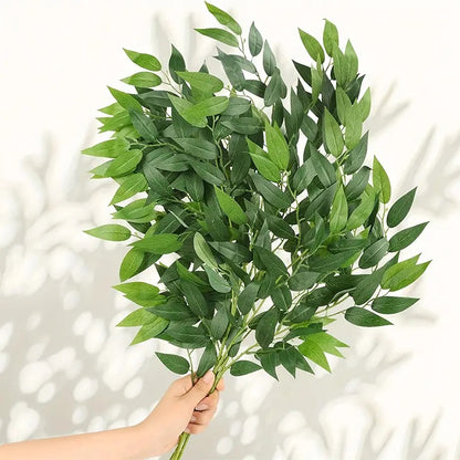 3pcs Artificial Leaves Bouquet Fake Willow Branches