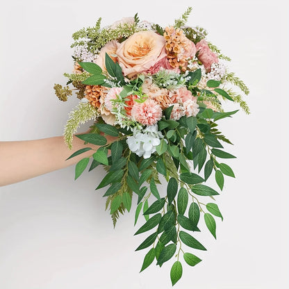 3pcs Artificial Leaves Bouquet Fake Willow Branches