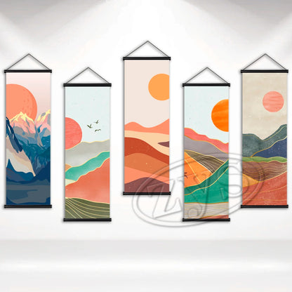 Wall Art Nature Picture HD Print Mountain Hanging Scrolls Canvas Painting Poster Modular Living Room Home Decor Christmas Gift