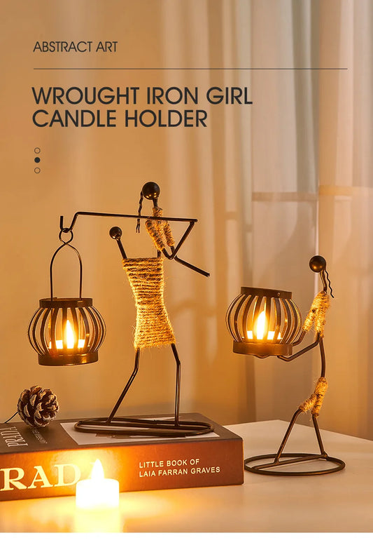 Metal candle holder home decor accessories easter Candlesticks for candles Decorative chandeliers candle wedding centerpieces