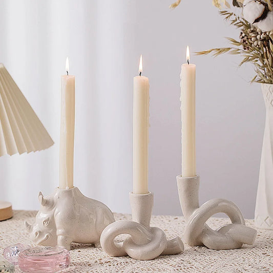 Ins Candlestick Decorative Chandeliers Animal Shape Candle Holders Decor For Table Candlesticks Home Christmas Candle Holders