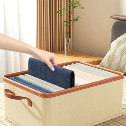 Household Clothing Storage Box Wardrobe Dustproof Storage Box Foldable Bedroom Clothing Storage Organizador