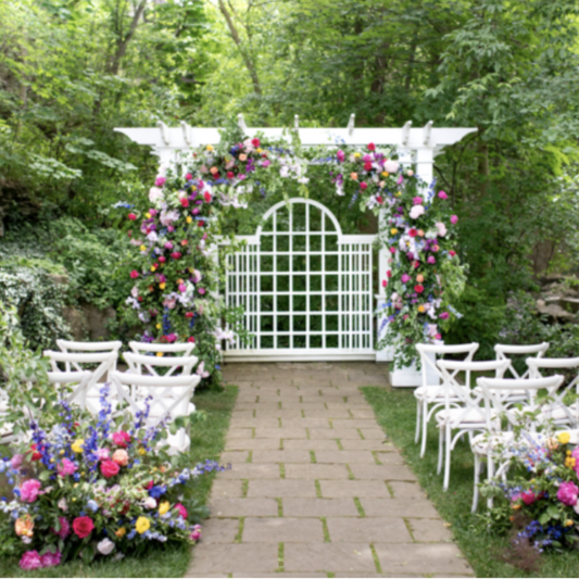Set of 10 Crossback white chairs for Events and your special moments