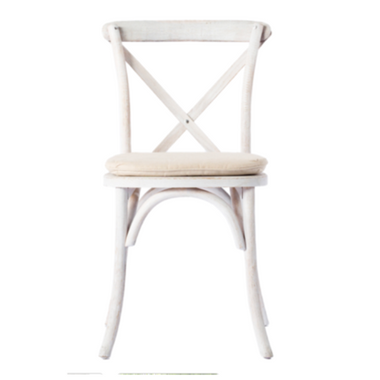Set of 10 Crossback white chairs for Events and your special moments