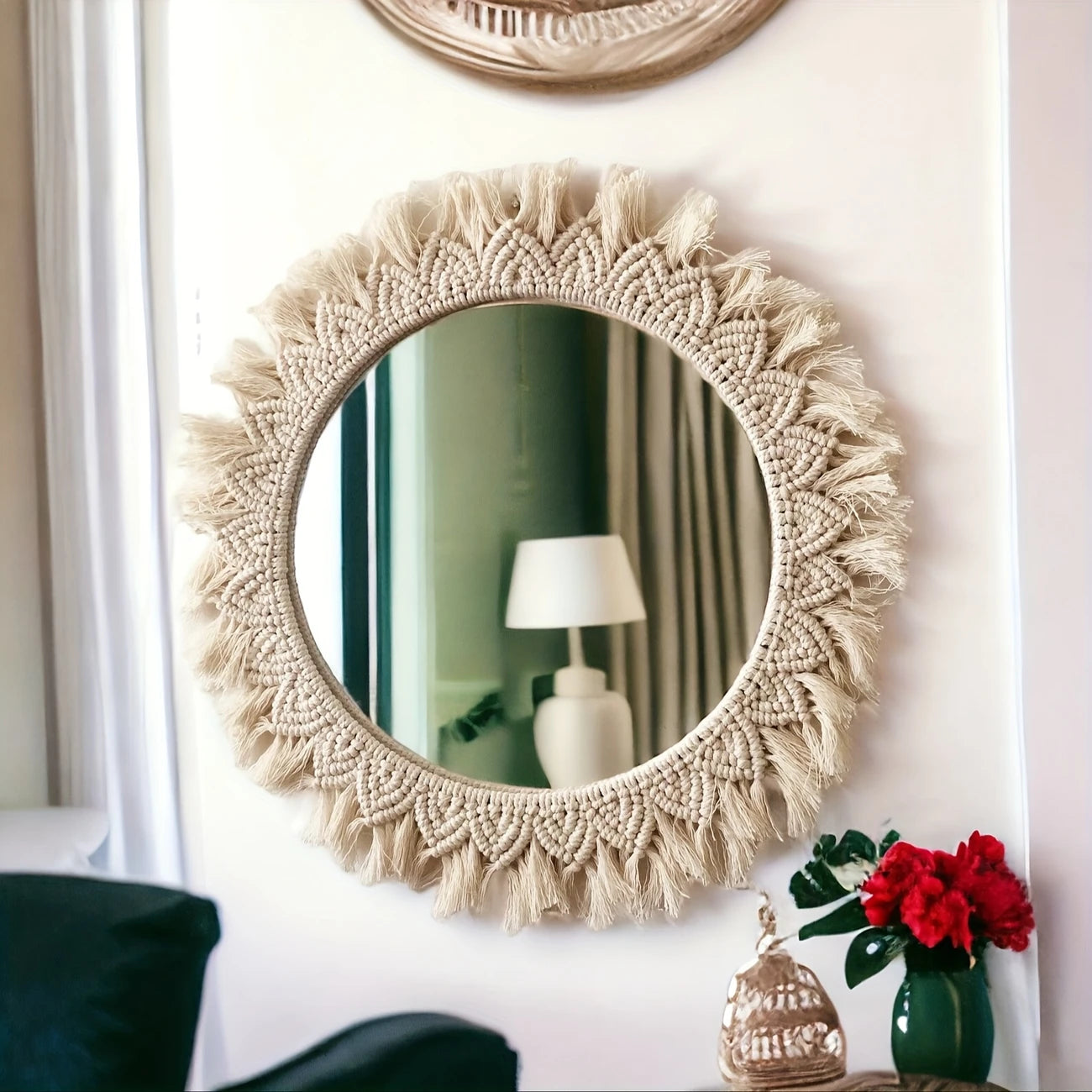 Bohemian Style Wall Decor Makeup Mirror