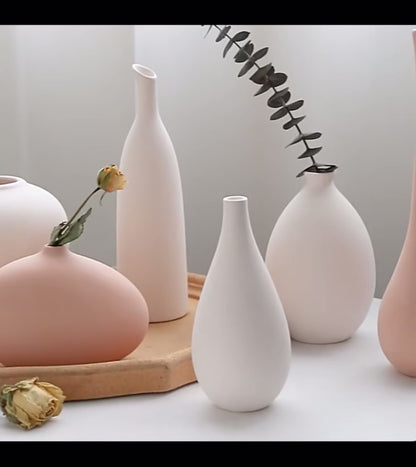White Ceramic Vase Living Room Decoration